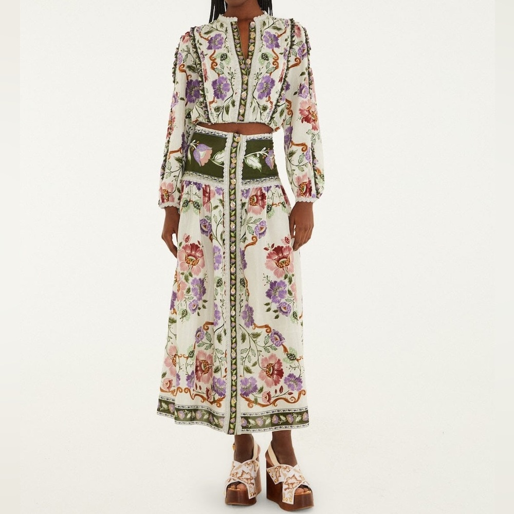 FARM Rio Purple and Cream Floral Set